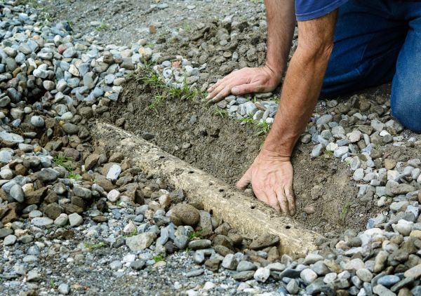 French Ditch Installation in Hopkins