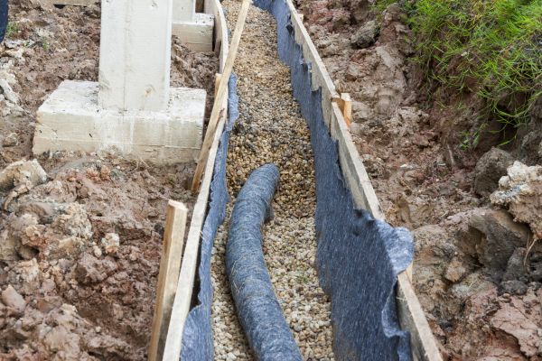 French Drain Installation in Hopkins